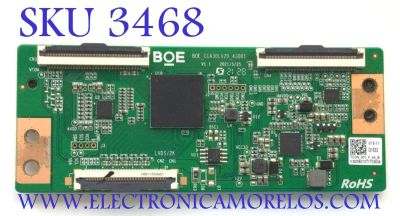 T-CON PARA TV ONN / NUMERO DE PARTE TCON_001_F_43_B / BOE_CC430LV2D_43001 / G1632 / KSD0621071703536 / PANEL BOEI430WU1 / DISPLAY CC430LV2D VER.10 / CC430LV2D VER.03 / MODELO 100069992 (43)